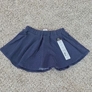 Okie Dokie Blue Mini Skater Skirt Pleated Casual